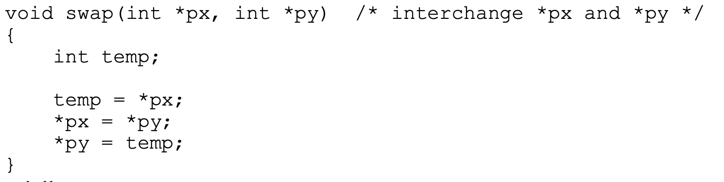 The original pointer swap stores one value temporarily before overwriting its original location.