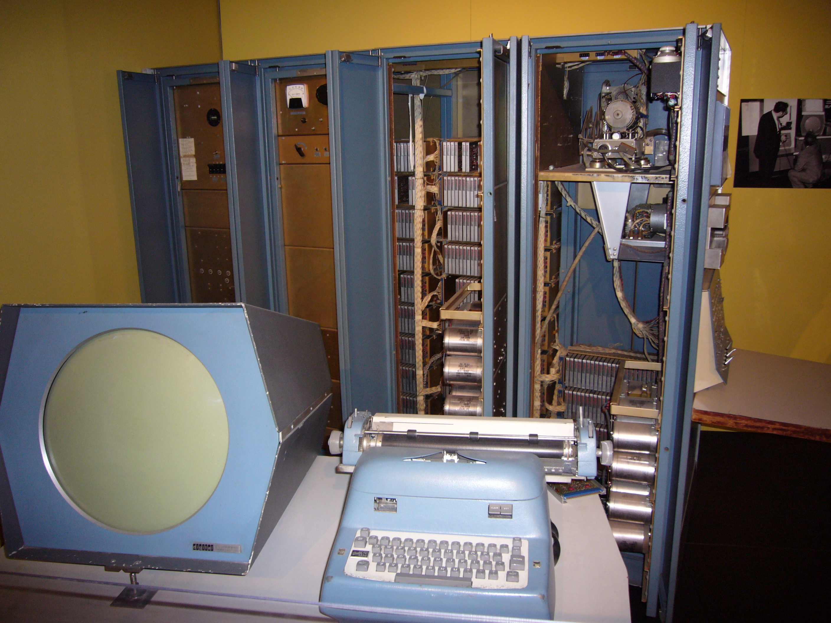DEC PDP-1 photograph retained from the original source. Different computer systems contributed to the history of interactive computing.