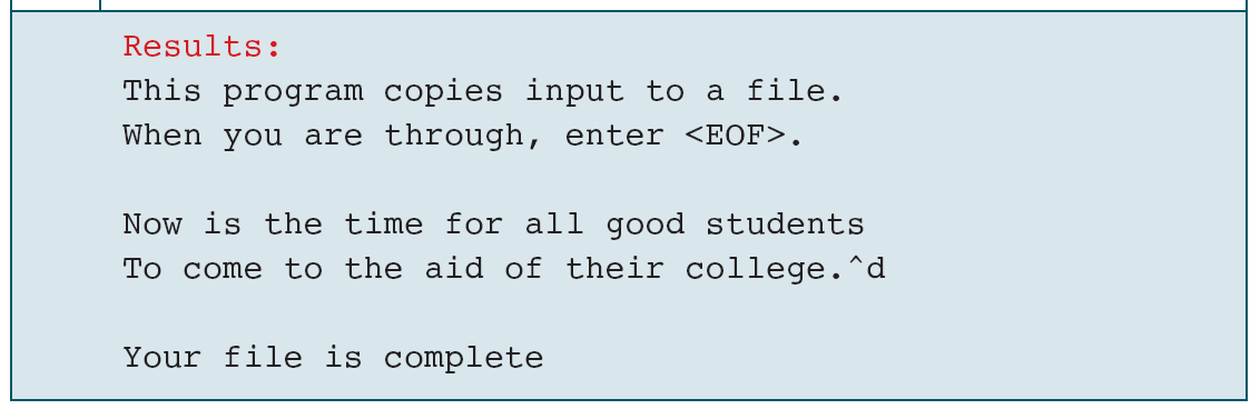 Original text-creation output. Terminal control-key conventions are not characters that every file must contain.