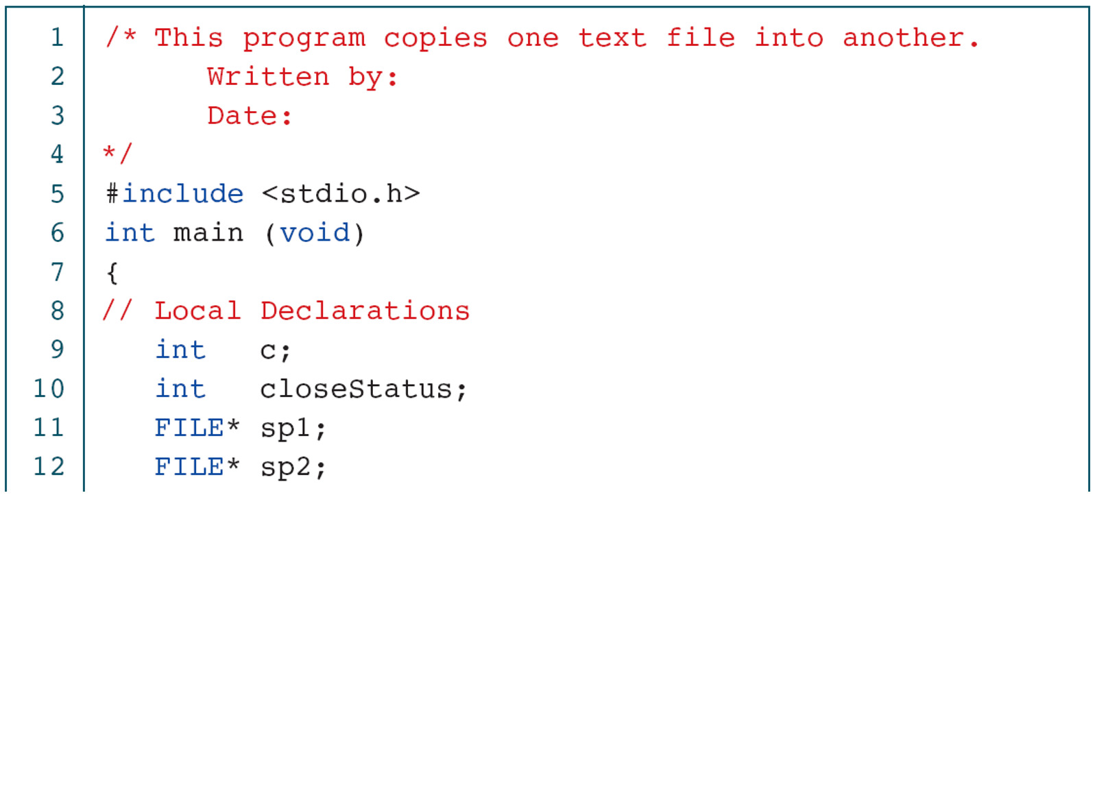 Text-copy setup. Choose separate input/output paths and check both opens.