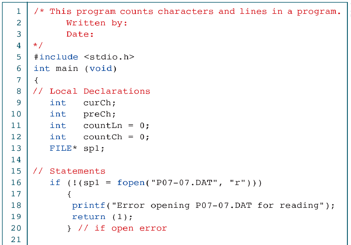 Original character/line counter setup. Its counting definitions must be read with the code.