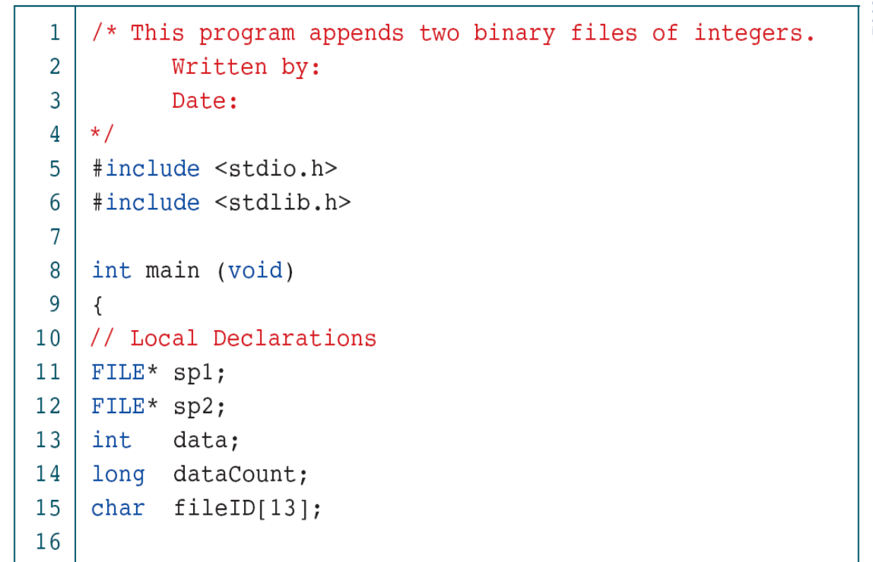 This example assumes compatible integer representations. An explicit portable format needs an encoding specification.