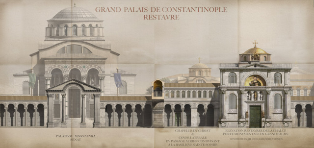 Drawn reconstruction of the Great Palace