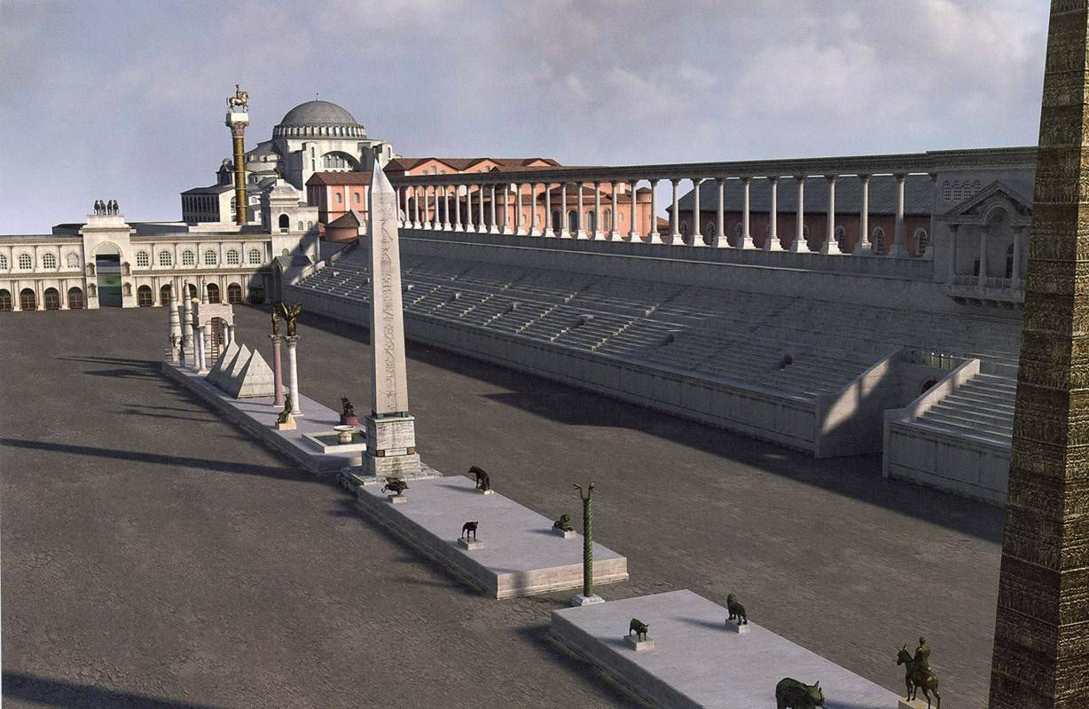 Digital reconstruction of an imperial urban setting