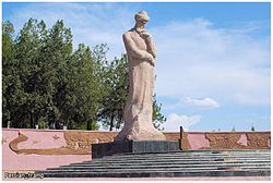 Modern memorial to Ulugh Beg