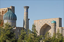 Monumental architecture in Samarkand