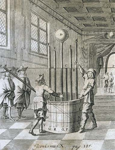 Later representation of Torricelli’s experiment