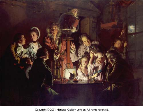 Joseph Wright, An Experiment on a Bird in the Air Pump, 1768
