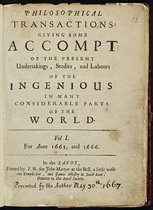 Title page of Philosophical Transactions