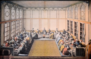 A representation of an Ottoman court gathering