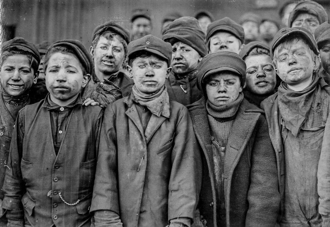 Lewis Hine, group of breaker boys, Pittston, Pennsylvania, 1911
