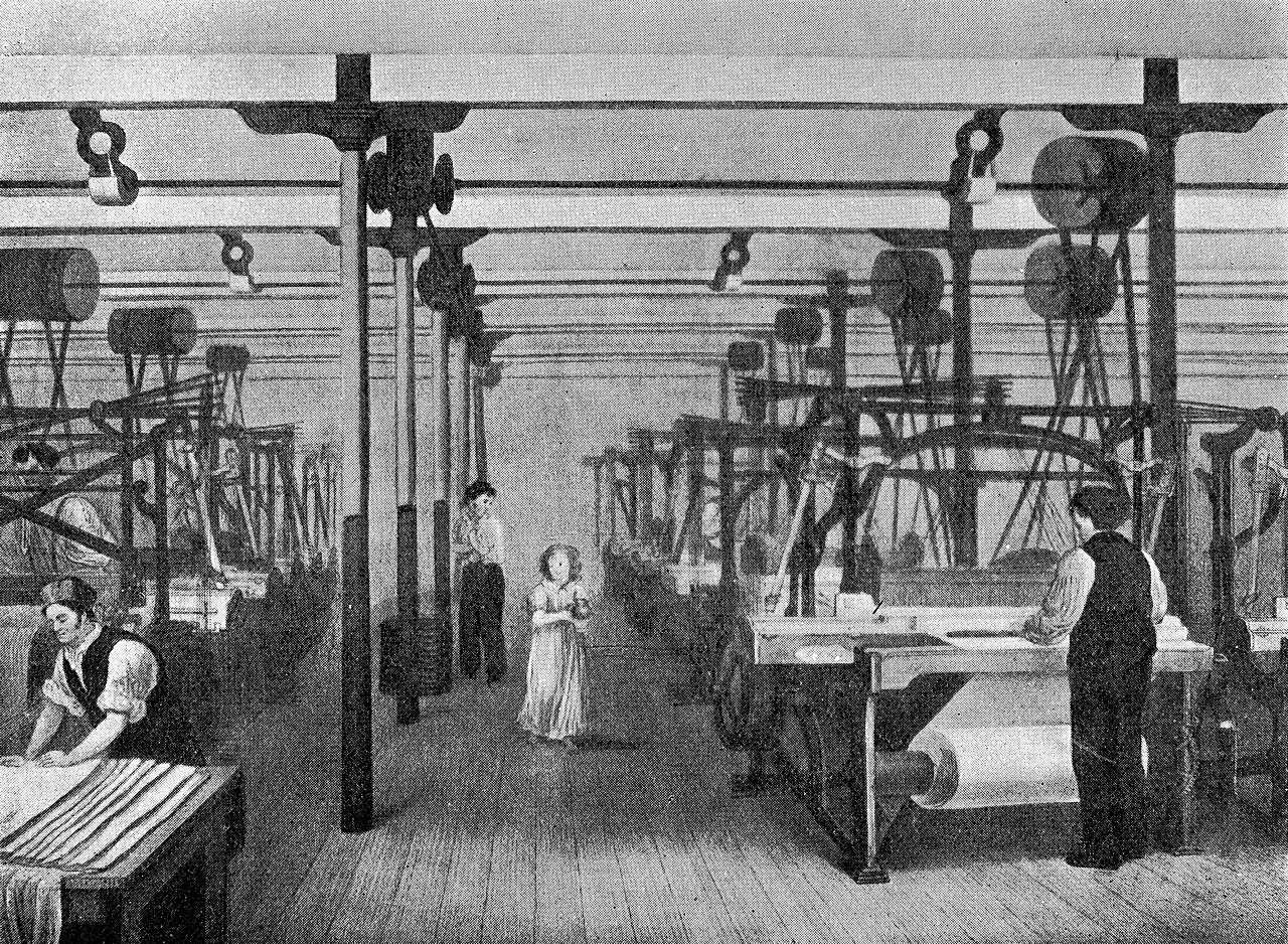 Cotton-factory interior — Wellcome Collection, CC BY 4.0